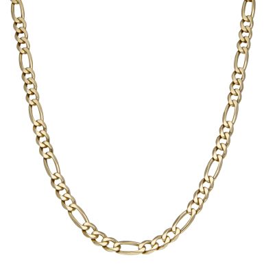 Pre-Owned 9ct Yellow Gold 18" Figaro Link Chain Necklace