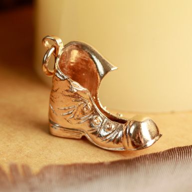 Pre-Owned Vintage 1972 9ct Yellow Gold Old Boot Charm