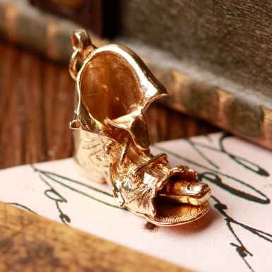 Pre-Owned Vintage 1969 9ct Yellow Gold Old Boot Charm