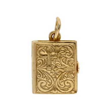 Pre-Owned 9ct Yellow Gold Bible Charm