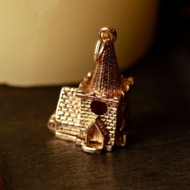 Pre-Owned Vintage 1971 9ct Gold Opening Church Wedding Charm