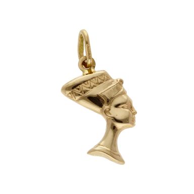 Pre-Owned 18ct Yellow Gold Hollow Nefertiti Pendant