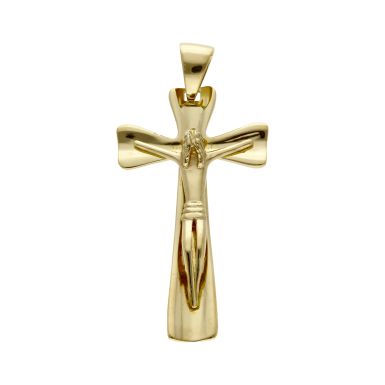 Pre-Owned 18ct Yellow Gold Solid Crucifix Pendant