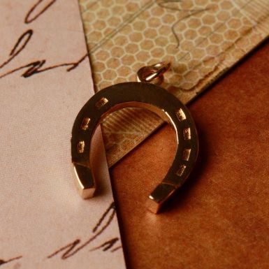 Pre-Owned Vintage 1965 9ct Yellow Gold Horseshoe Charm