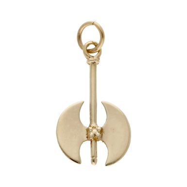 Pre-Owned 9ct Yellow Gold Labrys Double Headed Axe Pendant