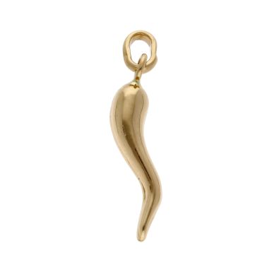 Pre-Owned 18ct Yellow Gold Hollow Horn Of Life Pendant