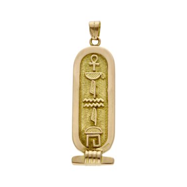 Pre-Owned 18ct Yellow Gold Cartouche Pendant
