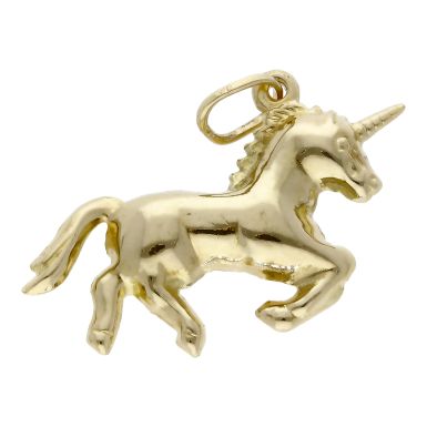 Pre-Owned 9ct Yellow Gold Hollow Unicorn Pendant