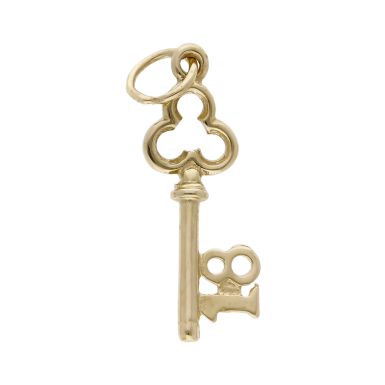 Pre-Owned 9ct Yellow Gold Lightweight Hollow Age 18 Key Charm