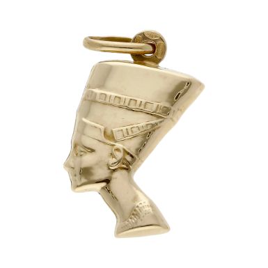Pre-Owned 9ct Yellow Gold Hollow Nefertiti Pendant