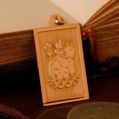Pre-Owned Vintage 1978 9ct Yellow Gold Poseidon Pendant