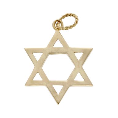 Pre-Owned Vintage 1983 9ct Gold Plain Star of David Pendant