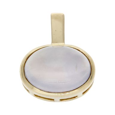 Pre-Owned 9ct Yellow Gold Oval Moonstone Pendant