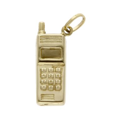 Pre-Owned 9ct Yellow Gold Hollow Mobile Phone Charm