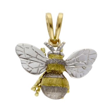 Pre-Owned 18ct Yellow & White Gold Bee Pendant