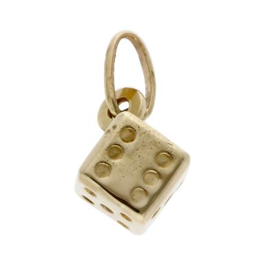 Pre-Owned 9ct Yellow Gold Singel Die Charm Pendant
