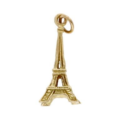 Pre-Owned 9ct Yellow Gold Solid Eiffel Tower Charm