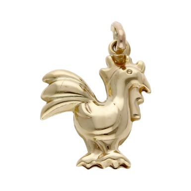 Pre-Owned 9ct Yellow Gold Hollow Cockerel Charm