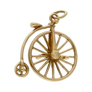 Pre-Owned 9ct Yellow Gold Penny Farthing Charm