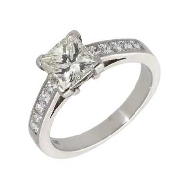 Pre-Owned Platinum 2.05ct Princess Cut Diamond Solitaire Ring