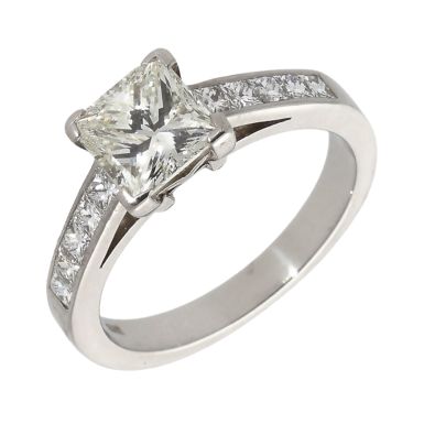 Pre-Owned Platinum 2.05ct Princess Cut Diamond Solitaire Ring