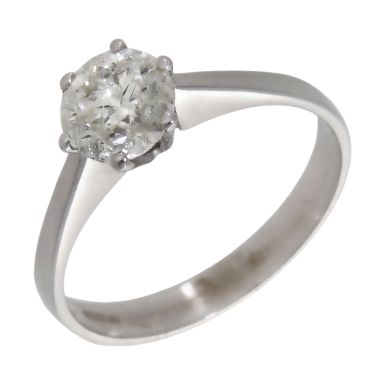 Pre-Owned 18ct White Gold 1.00ct Diamond Solitaire Ring