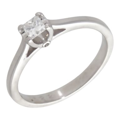 Pre-Owned 18ct White Gold 0.22ct Princess Cut Diamond Ring
