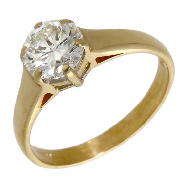 Pre-Owned 18ct Yellow Gold 1.16ct Diamond Solitaire Ring