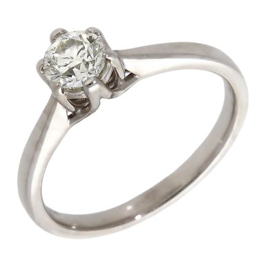 Pre-Owned 18ct White Gold 0.50ct Diamond Solitaire Ring