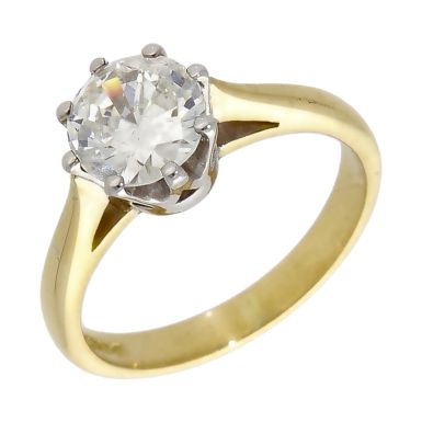 Pre-Owned 18ct Yellow Gold 0.92ct Diamond Solitaire Ring
