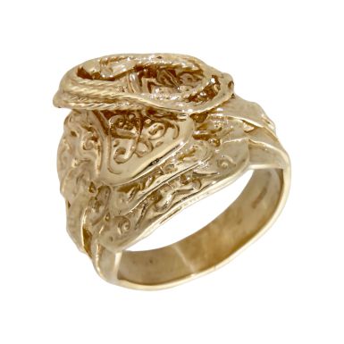 Pre-Owned 9ct Yellow Gold Saddle Ring