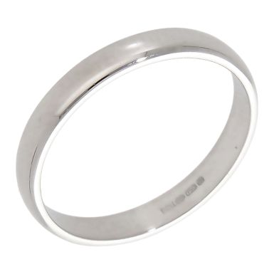 Pre-Owned 18ct White Gold 3mm Wedding Band Ring