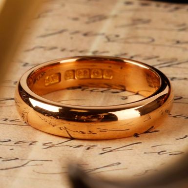 Pre-Owned Vintage 1922 22ct Gold 5mm Wedding Ring