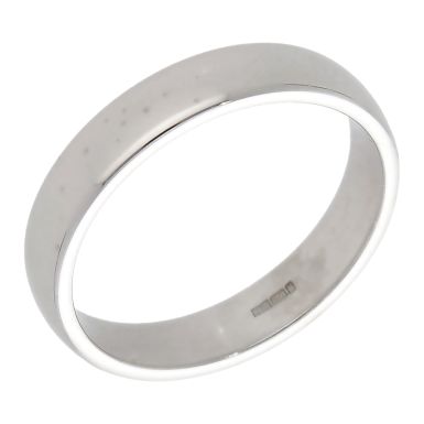 Pre-Owned 18ct White Gold 4mm Wedding Band Ring