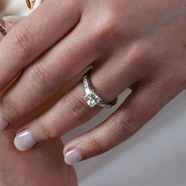 Pre-Owned Platinum 2.05ct Princess Cut Diamond Solitaire Ring
