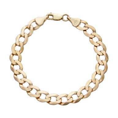 Pre-Owned 9ct Yellow Gold 8.5" Curb Bracelet
