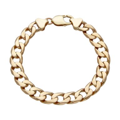 Pre-Owned 9ct Yellow Gold 8.5" Heavy Curb Bracelet
