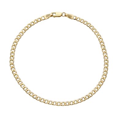 Pre-Owned 9ct Yellow Gold 8" Curb Bracelet
