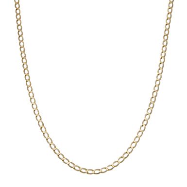 Pre-Owned 9ct Yellow Gold 19" Curb Chain Necklace