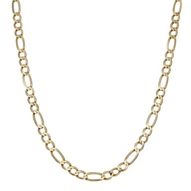 Pre-Owned 9ct Yellow Gold 34" Figaro Chain Necklace