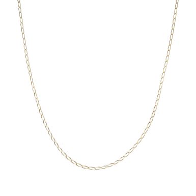 Pre-Owned 9ct Yellow Gold 18" Fancy Oval Curb Chain Necklace