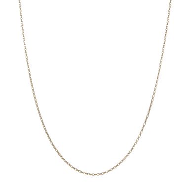 Pre-Owned 9ct Yellow Gold 20" Faceted Belcher Chain Necklace