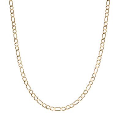 Pre-Owned 9ct Yellow Gold 20.5" Figaro Chain Necklace