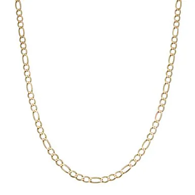 Pre-Owned 9ct Yellow Gold 20.5" Figaro Chain Necklace
