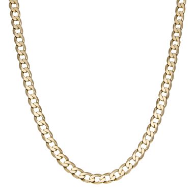 Pre-Owned 9ct Yellow Gold 28" Heavy Curb Chain Necklace