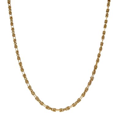 Pre-Owned 9ct Yellow Gold 19.5" Fancy Link Chain Necklace