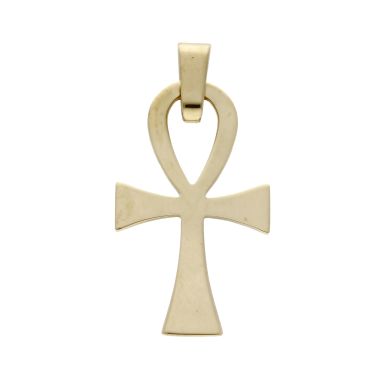 Pre-Owned 9ct Yellow Gold Ankh Cross Pendant