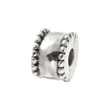 Pre-Owned Pandora Silver Beaded Edge Clip Charm