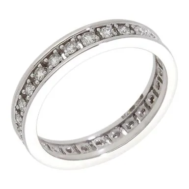 New 18ct White Gold 0.50ct Diamond Full Eternity Band Ring