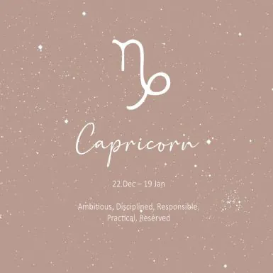 Silver Capricorn Constellation Cubic Zirconia Pendant & Chain
